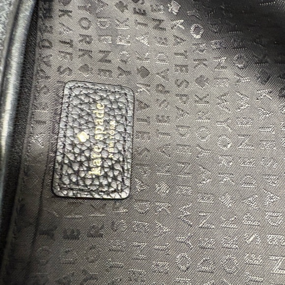 Kate Spade Black Crossbody Bag with Gold Zipper - Picture 9 of 13